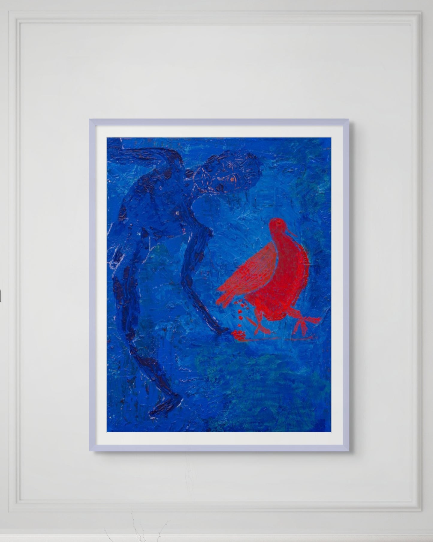 Blue Boy, Red Pigeon