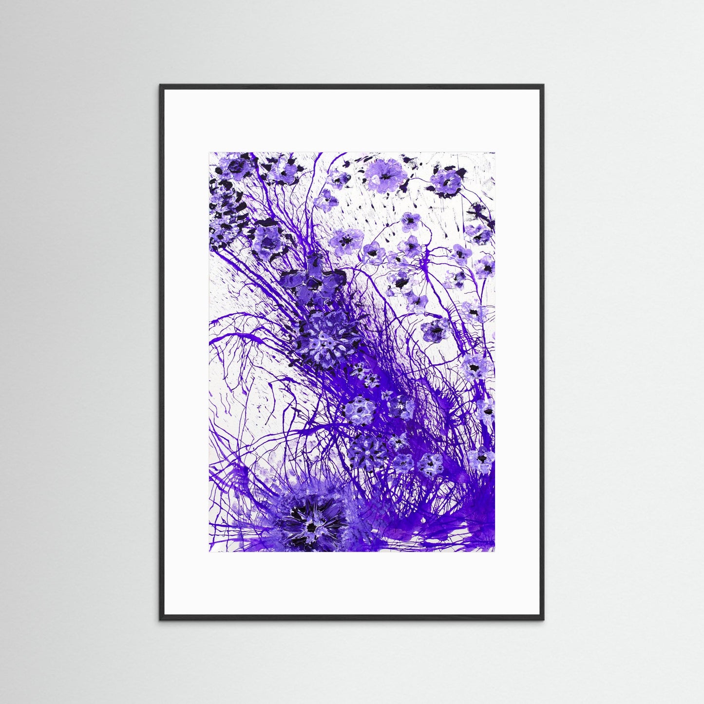 Harmonic Purple Flowers - An invitation to stay awhile and look closer.