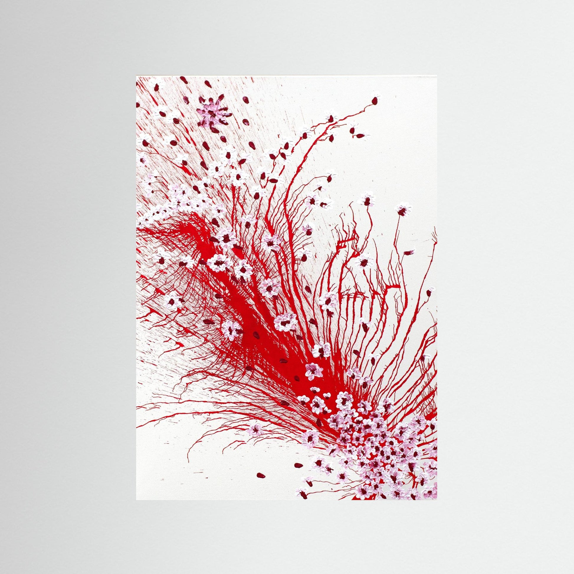 Flower Dance In Bloom - Petals drifting through air.